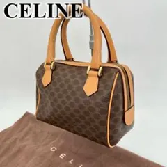 【美品】CELINE ハンドバッグ ミニボストン 手提げ マカダム柄 PVC