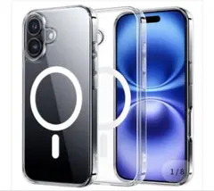 NIMASO iPhone16 MagSafe対応 スマホケース 耐衝撃 氷星