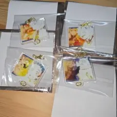 鬼滅の刃 隊士百景 絆アクリルチャーム 我妻善逸 4種セット 天元 伊之助