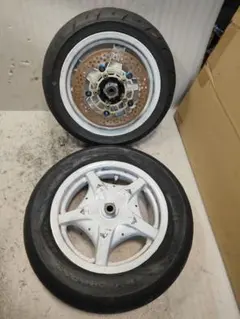 ひ*り様 tzm tzm50r 前後ホイール ブレーキディスク スプロケット付き ひ*り様 tzm tzm50r 前後ホイール ブレーキディスク スプロケット付き