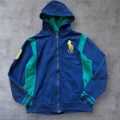 ラルフローレン　ジップ　パーカー　ビッグポニー