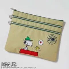 GLOW2023年11月号付録 SNOOPY 3段ポケット「収納上手ポーチ」のサムネイル