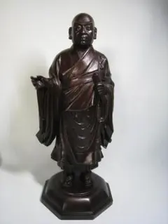 親鸞さん【親鸞聖人像】 ブロンズ製 浄土真宗開祖 高さ約59㎝ - メルカリ