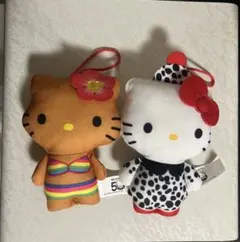 マクドナルド ハローキティ ぬいぐるみ 日焼けキティとダルメシアン２個セット