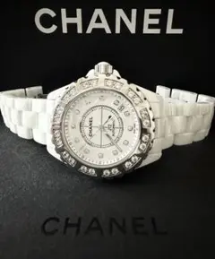 極美品]CHANEL J12 H1629 12P 文字盤 天然ダイヤベゼル - メルカリ