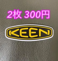 防水ステッカー　keen 2枚　アウトドア　キャンプ
