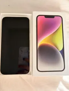 【美品】iPhone 14本体ホワイト 256G SIMフリー