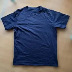 UNIQLO AIRism クルーネックTシャツ ネイビー