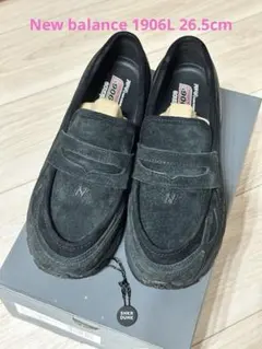 New Balance 1906L Black Suede ローファー 26.5