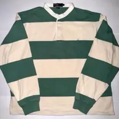 90s Polo by Ralph Lauren ラガーシャツ ボーダー L