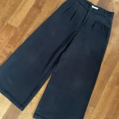 麻 ワイドパンツ