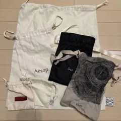 コットン ショッピングバッグ　6個セット