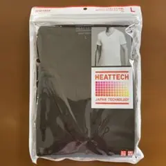 ユニクロ ヒートテック VネックT（半袖） メンズ ブラック Lサイズ