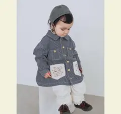 softcheese しまむら　scヒッコリージャケット
