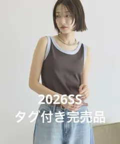 新品タグ付き　アメホリ　バイカラータンクトップのサムネイル