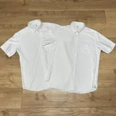 【2枚セット】ユニクロ ドライイージーケアコンフォートシャツ ボタンダウン 半袖