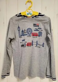 ミキハウス　130　重ね着風ロンT