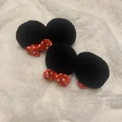 ミニー ヘアピン パッチン ミニーマウス 2個セット