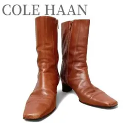 【美品】コールハーン COLE HAAN ショートブーツ ブラウン 23.5cm
