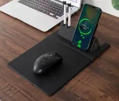 新品 スマホスタンド ワイヤレス充電 ペン立て マウスパッド 充電