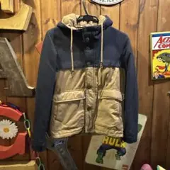 relume ネイビーとベージュのマウンテンパーカー　S