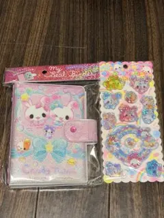 キラウサTWINSウォーターインシール とキャンディツインズシール帳