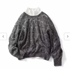 IEDIT ハイネックカットソー ニット M グレー　フェリシモ　セット