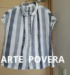 ARTEPOVERA アルテポーヴェラ ストライプ 半袖 ブラウス