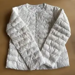 ユニクロ　ホワイト中綿コート 130サイズ