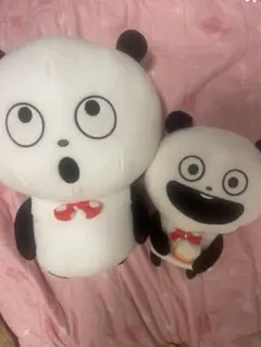 にしむらゆうじ ごきげんぱんだ でっかいぬいぐるみ ねぎとぱんだ 2体