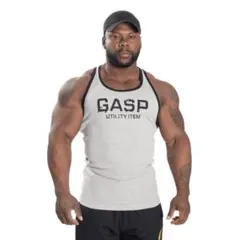 gasp リブタンク　グレー　M
