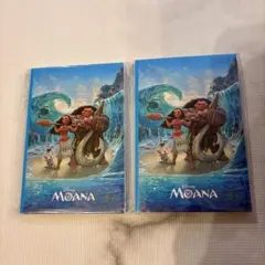★未開封★ディズニー ハッピーくじ G賞 ポストカードブック モアナ 2冊セット