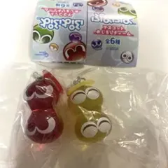 ぷよぷよ　マスコットめじるしチャーム　あか　きいろ