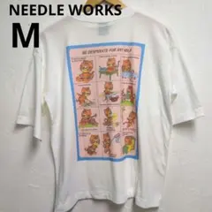 【新作】NEEDLEWORKS 1 M 白 半袖Tシャツ レトロのサムネイル
