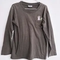 【新品】スポンジボブ　長袖ロングTシャツ　130cm グレー
