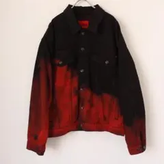 HUGO デニムジャケット ディップダイ Lサイズ ウォッシャブル