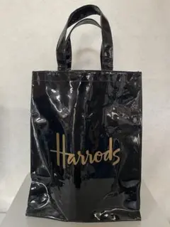 Harrods 黒 トートバッグ