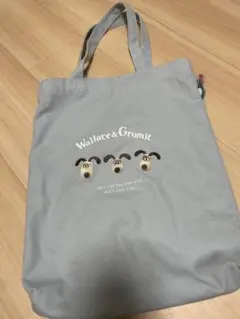 Wallace & Gromit トートバッグ　ライトブルー