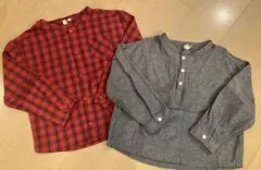 【新品未使用】samansa mos2 lagom シャツ2枚セット 120cm