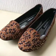 ほぼ新品❣️ROSESSENCE レオパード フラットシューズ