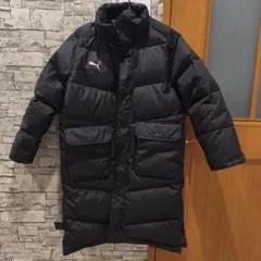 PUMA ベンチコート ブラック 140　　　フード無しです。