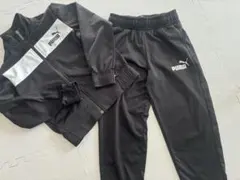 PUMA ジャージセット 130cm ブラック/ホワイト