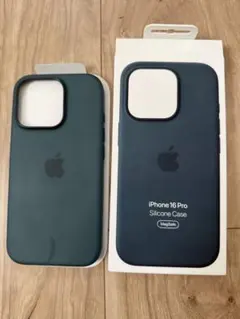iPhone 16 Pro 純正　シリコンケース レイクグリーン