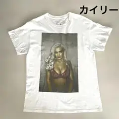 ✴️美品★KYLIE （カイリー）女性写真プリント Tシャツ　半袖　メンズM