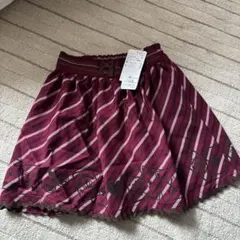 axes femme ボルドーストライプスカート 120cmのサムネイル