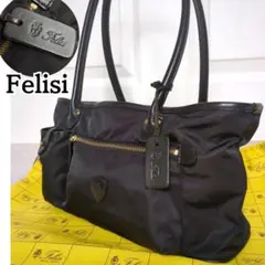 未使用級 Felisi フェリージ 00102 トートバッグ レザー ナイロン 未使用級 Felisi フェリージ 00102 トートバッグ レザー ナイロン