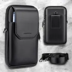 合成皮革 ショルダーバッグ ブラック