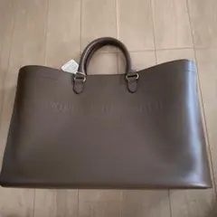 ワンダフルワールド本革ブラウン トートバッグ マグネット開閉（未使用、保管品）