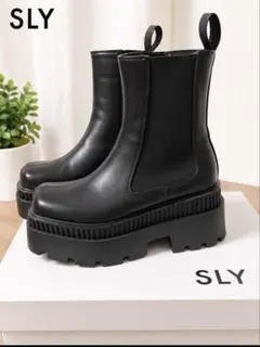 SLY 厚底 サイドゴアブーツ ブラックのサムネイル