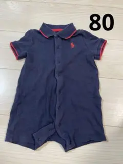 80 ラルフローレン ロンパース 男の子 半袖